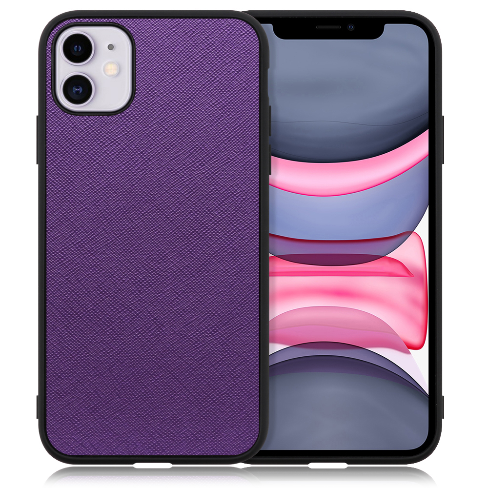 iPhone11 紫 カバーもセット