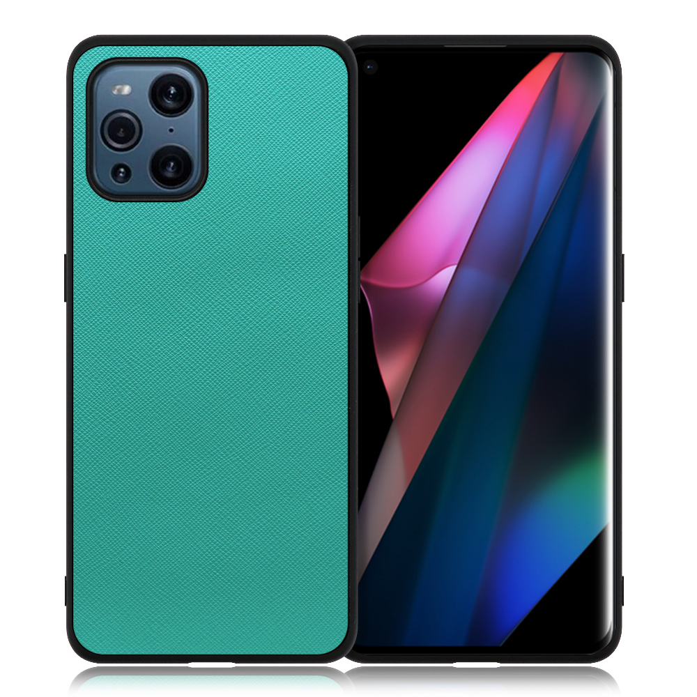 [ LOOF CASUAL-SHELL ] OPPO Find X3 Pro / OPG03 findx3pro x3pro findx3 スマホケース 背面 ケース カバー ハードケース ストラップホール [ OPPO Find X3 Pro / ターコイズ ]