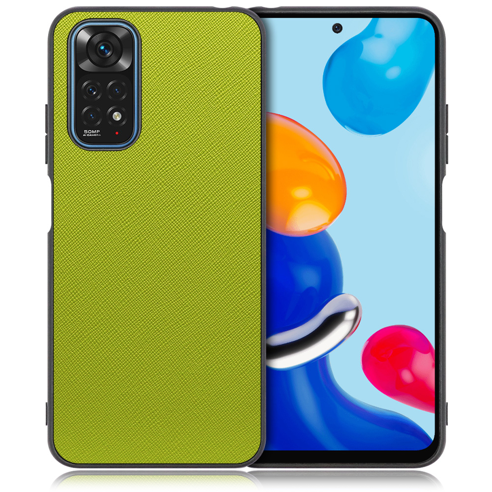 LooCo Official Shop LOOF CASUAL-SHELL Xiaomi Redmi Note 11  redminote11 note11 スマホケース 背面 ケース カバー ハードケース ストラップホール Redmi Note 11  ライムグリーン