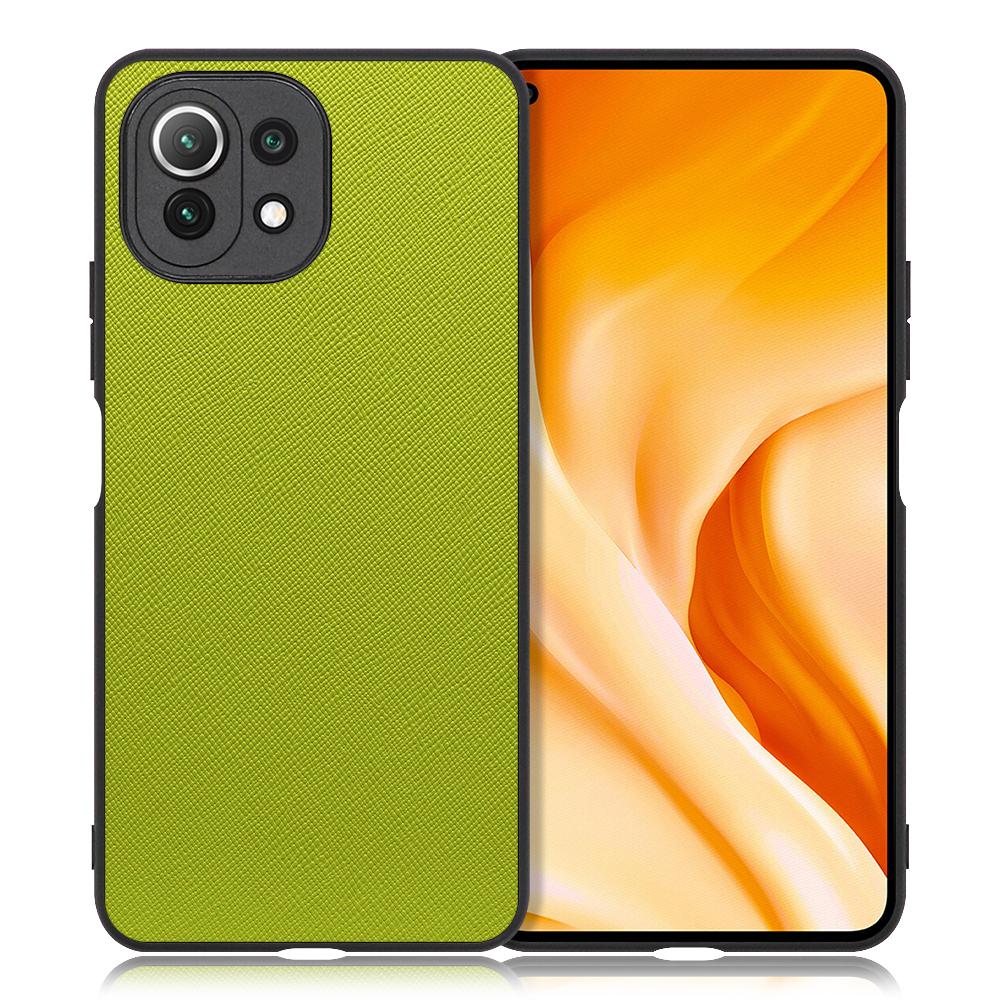 [ LOOF CASUAL-SHELL ] Xiaomi Mi 11 Lite 5G mi11lite5g 11lite スマホケース 背面 ケース カバー ハードケース ストラップホール [ Mi 11 Lite 5G / ライムグリーン ]