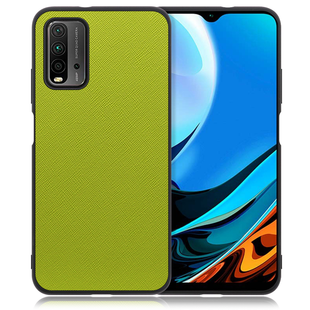 [ LOOF CASUAL-SHELL ] Xiaomi Redmi 9T redmi9t スマホケース 背面 ケース カバー ハードケース ストラップホール [ Redmi 9T / ライムグリーン ]