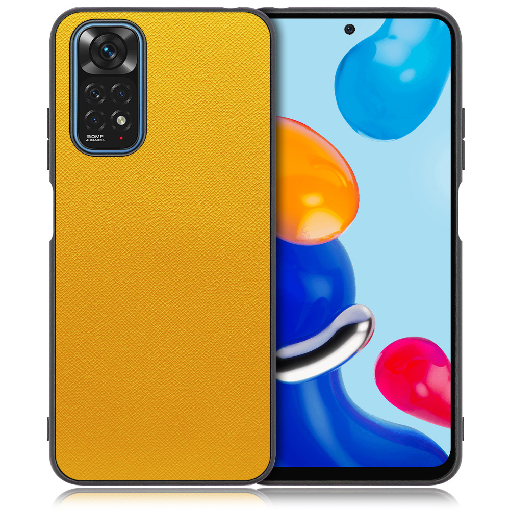 [ LOOF CASUAL-SHELL ] Xiaomi Redmi Note 11 redminote11 note11 スマホケース 背面 ケース カバー ハードケース ストラップホール [ Redmi Note 11 / パンプキン ]