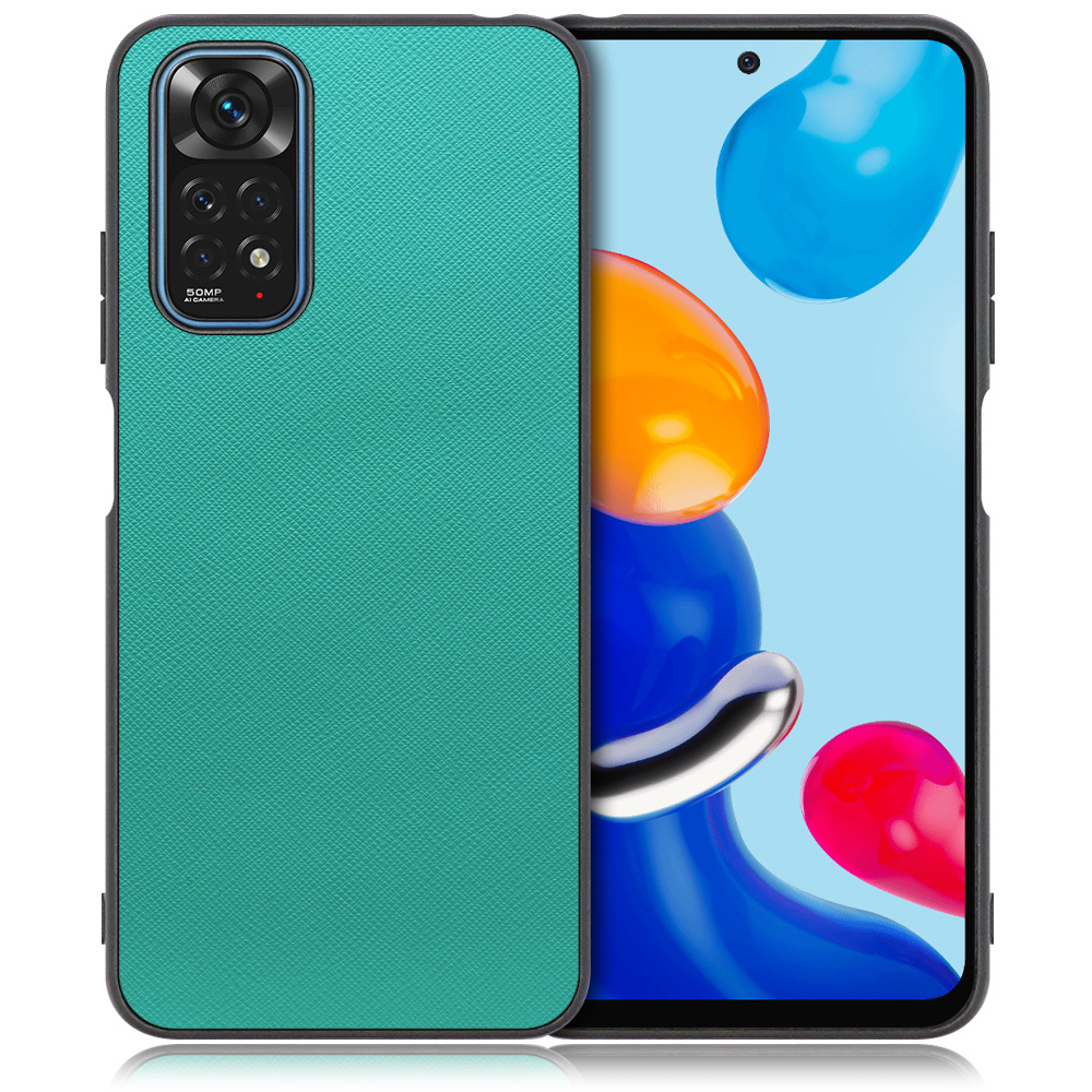 [ LOOF CASUAL-SHELL ] Xiaomi Redmi Note 11 redminote11 note11 スマホケース 背面 ケース カバー ハードケース ストラップホール [ Redmi Note 11 / ターコイズ ]