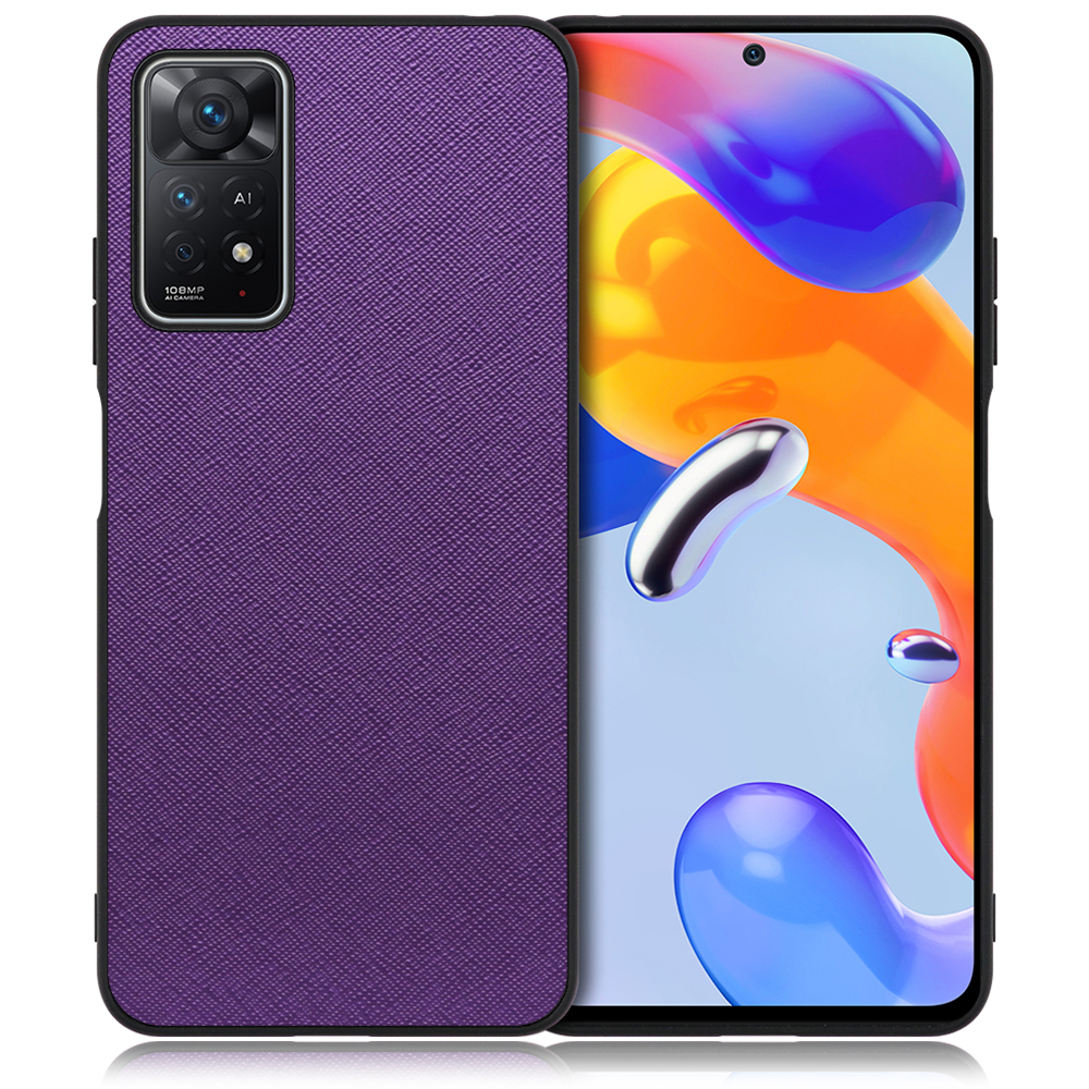 [ LOOF CASUAL-SHELL ] Xiaomi Redmi Note 11 Pro 5G redminote11pro5g note11pro 11pro スマホケース 背面 ケース カバー ハードケース ストラップホール [ Redmi Note 11 Pro 5G / バイオレット ]