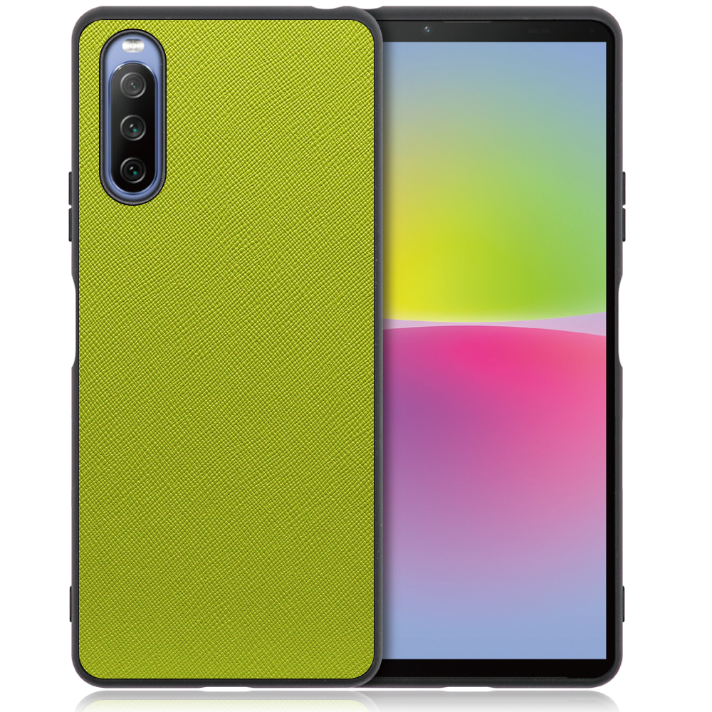 [ LOOF CASUAL-SHELL ] Xperia 10 IV / SO-52C / SOG07  xperia10Ⅳ 10Ⅳ xperia10 スマホケース 背面 ケース カバー ハードケース ストラップホール [ Xperia 10 IV / ライムグリーン ]