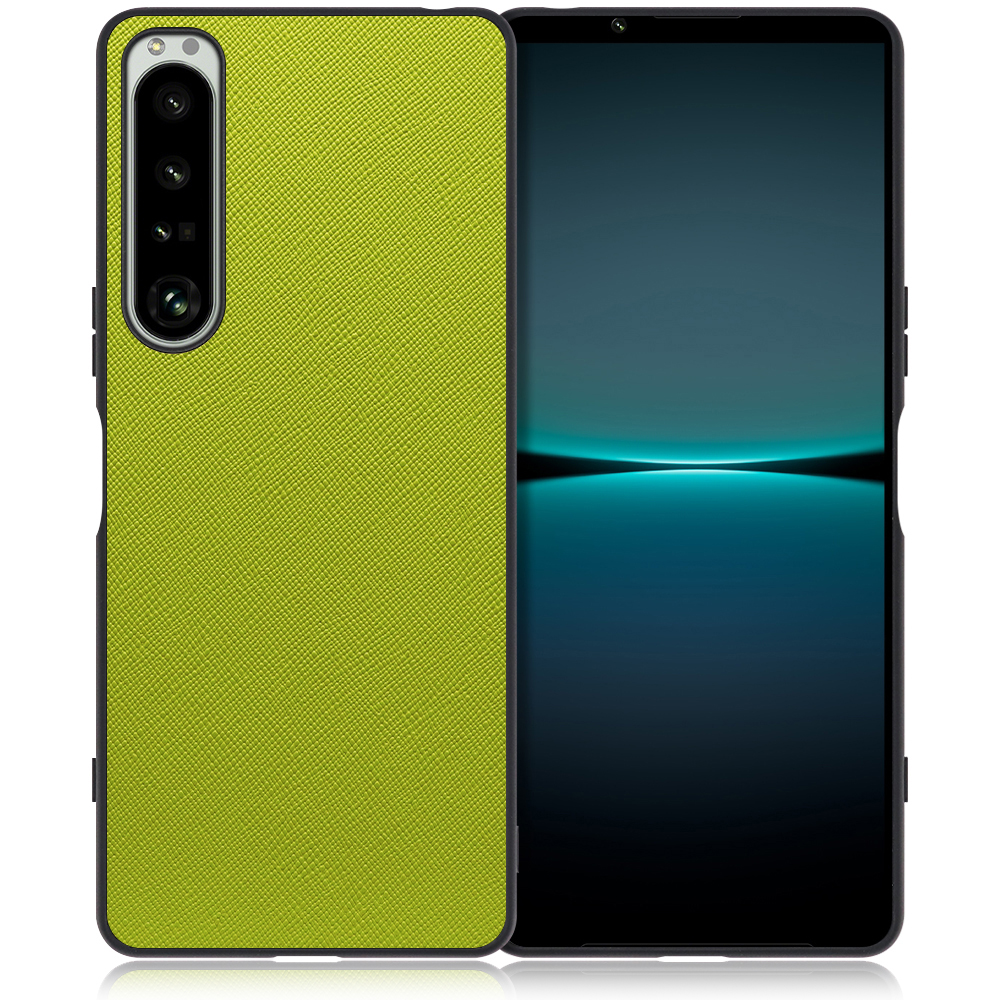 [ LOOF CASUAL-SHELL ] Xperia 1 IV / SO-51C / SOG06 xperia1Ⅳ 1Ⅳ xperia1 スマホケース 背面 ケース カバー ハードケース ストラップホール [ Xperia 1 IV / ライムグリーン ]