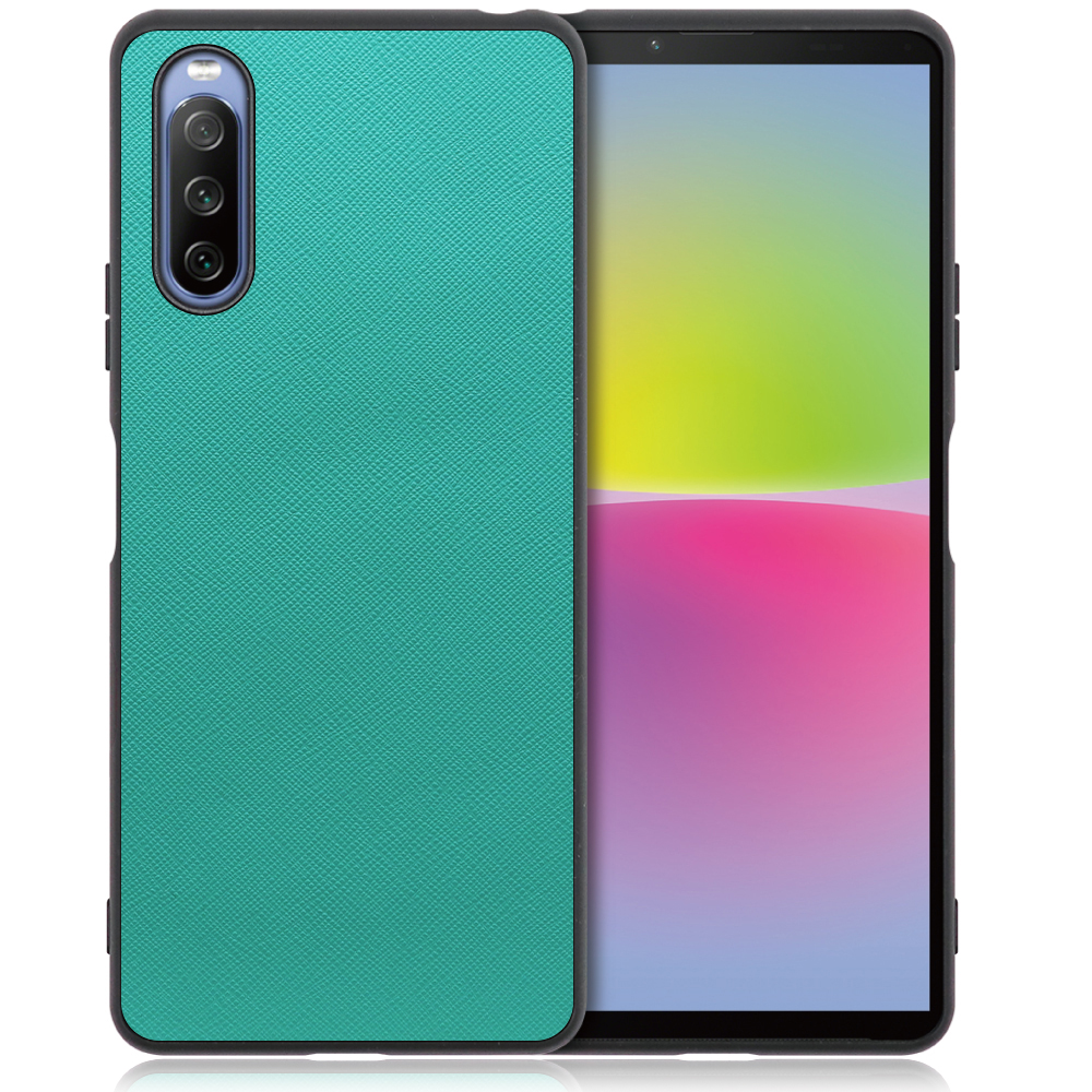 [ LOOF CASUAL-SHELL ] Xperia 10 IV / SO-52C / SOG07  xperia10Ⅳ 10Ⅳ xperia10 スマホケース 背面 ケース カバー ハードケース ストラップホール [ Xperia 10 IV / ターコイズ ]