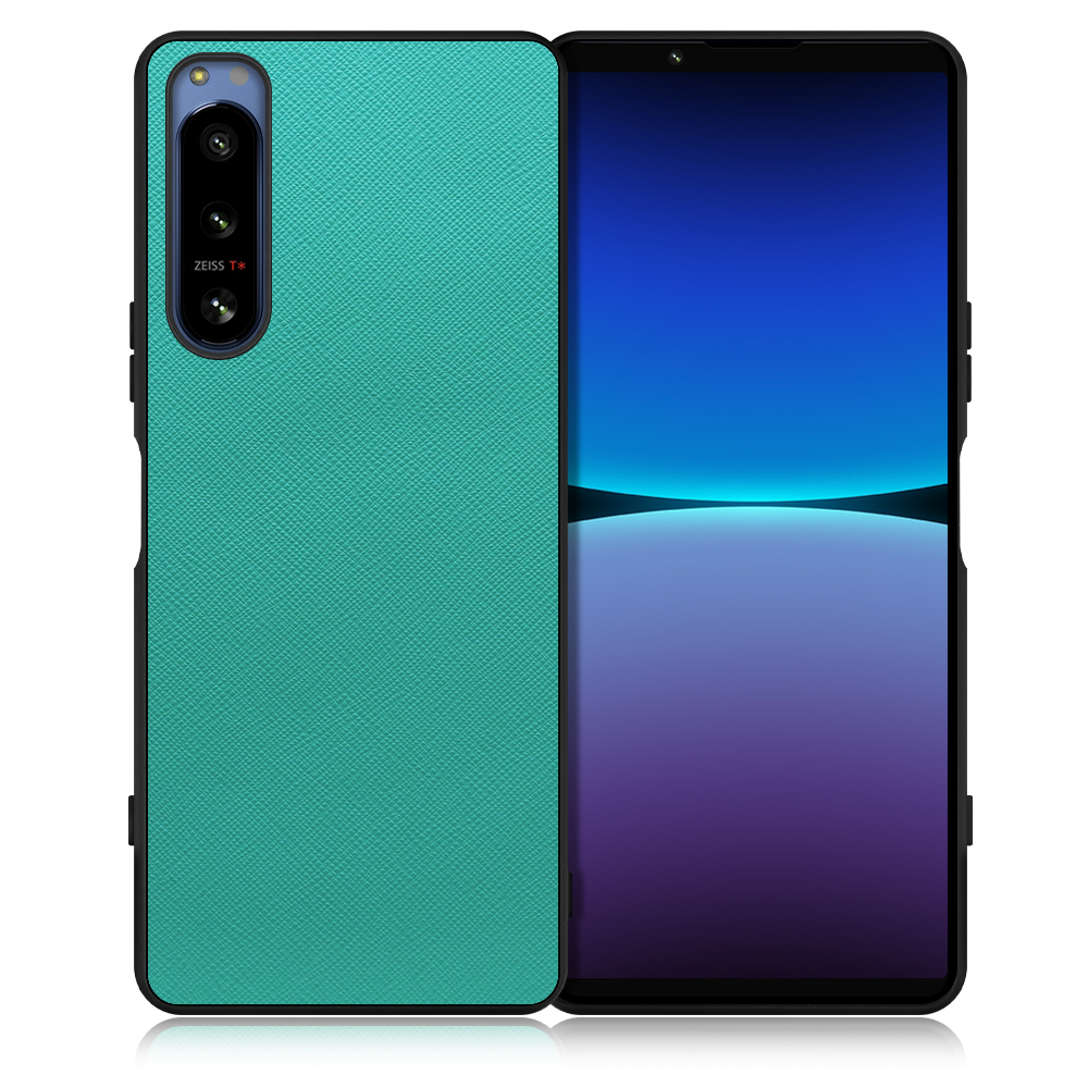 [ LOOF CASUAL-SHELL ] Xperia 5 IV / SOG09 / SO-54C xperia5Ⅳ 5Ⅳ xperia5 スマホケース 背面 ケース カバー ハードケース ストラップホール [ Xperia 5 IV / ターコイズ ]