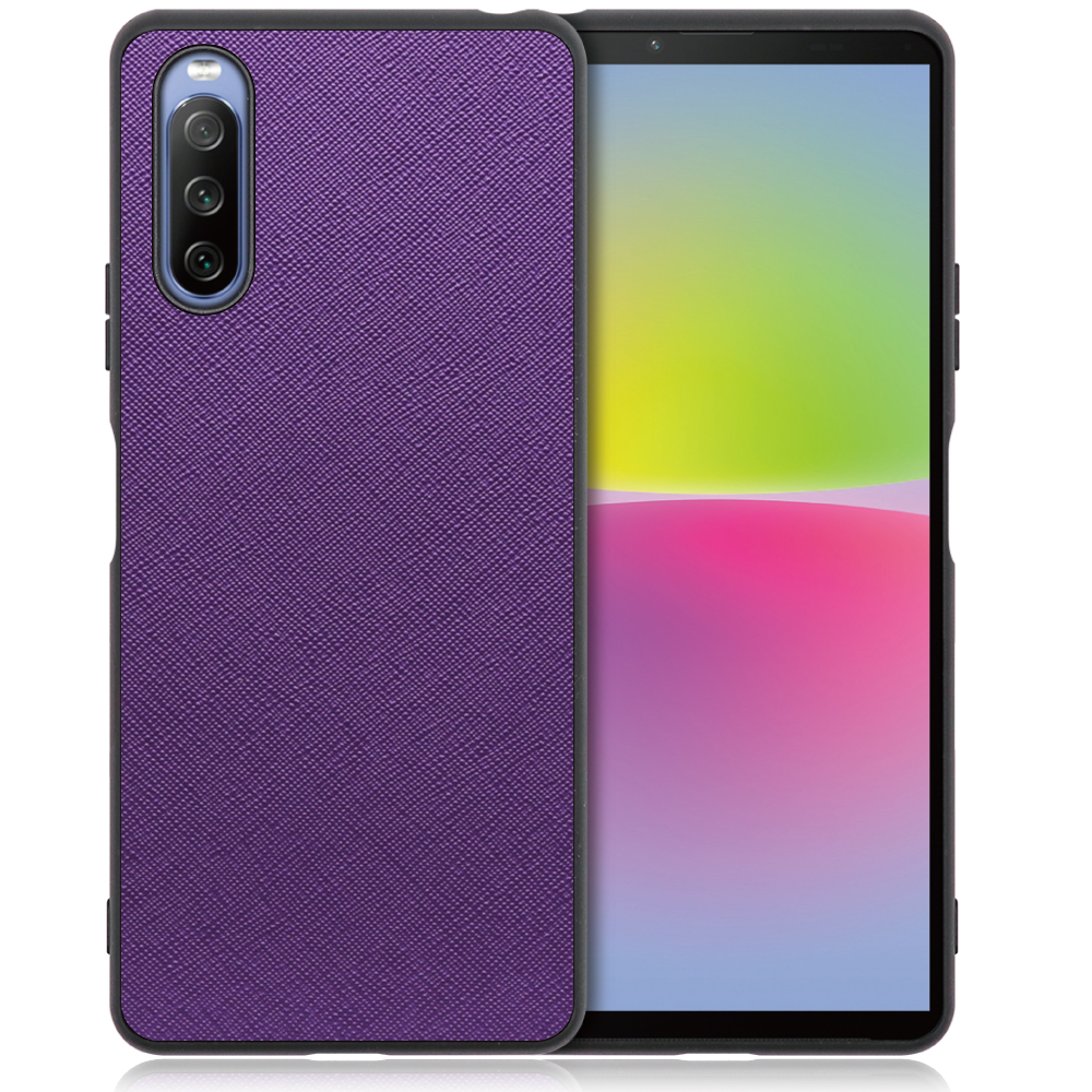 [ LOOF CASUAL-SHELL ] Xperia 10 IV / SO-52C / SOG07  xperia10Ⅳ 10Ⅳ xperia10 スマホケース 背面 ケース カバー ハードケース ストラップホール [ Xperia 10 IV / バイオレット ]