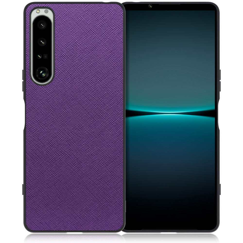 [ LOOF CASUAL-SHELL ] Xperia 1 IV / SO-51C / SOG06 xperia1Ⅳ 1Ⅳ xperia1 スマホケース 背面 ケース カバー ハードケース ストラップホール [ Xperia 1 IV / バイオレット ]