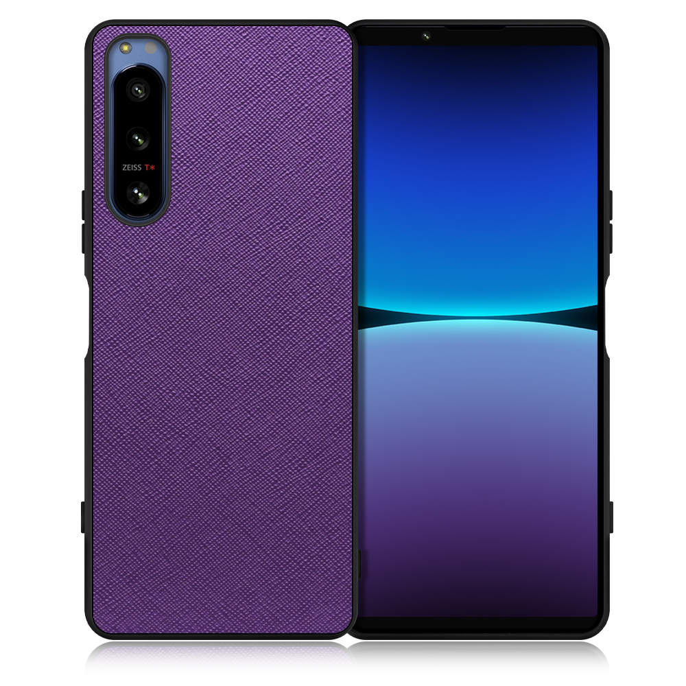 [ LOOF CASUAL-SHELL ] Xperia 5 IV / SOG09 / SO-54C xperia5Ⅳ 5Ⅳ xperia5 スマホケース 背面 ケース カバー ハードケース ストラップホール [ Xperia 5 IV / バイオレット ]