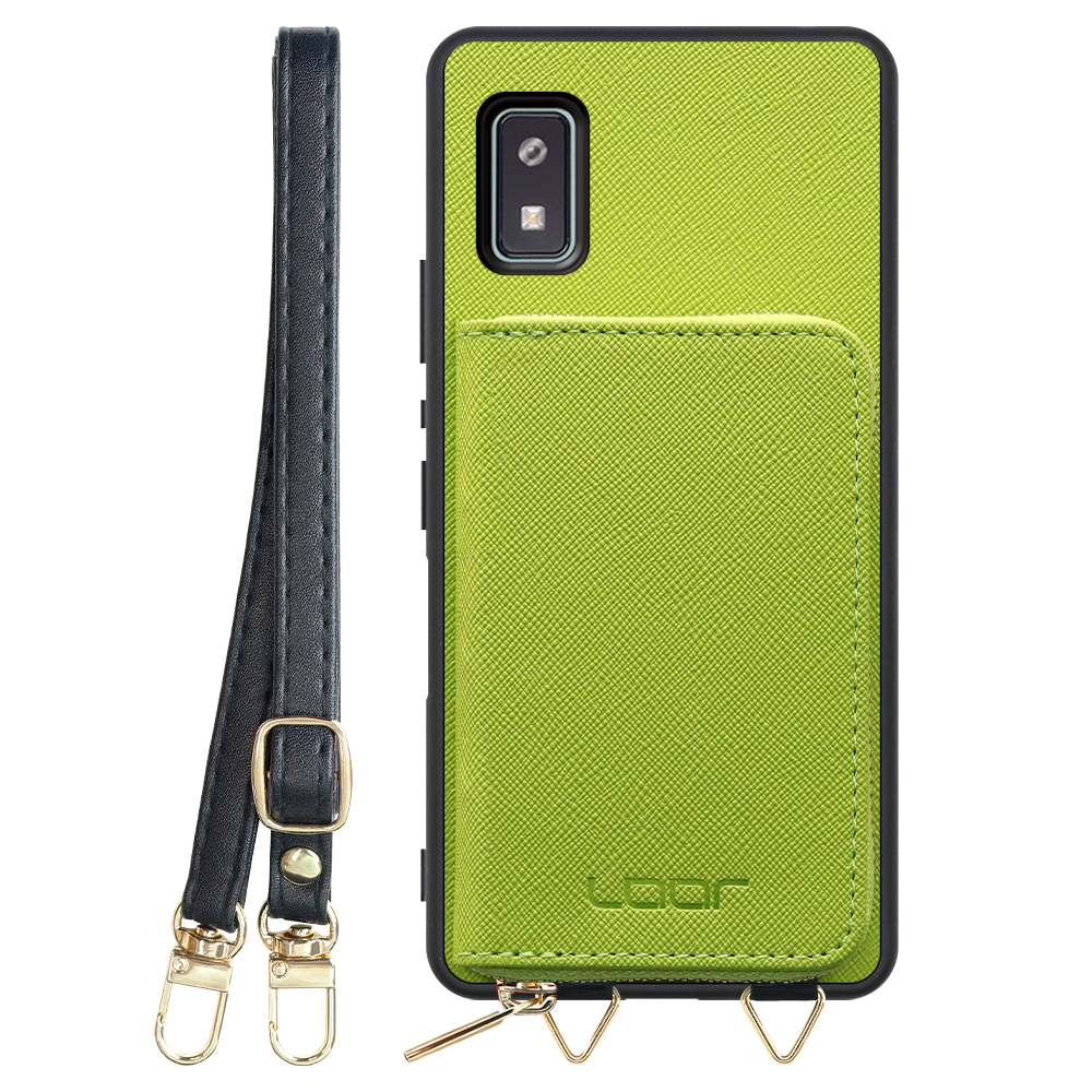 LooCo Official Shop / [ LOOF CASUAL-SHELL POUCH ] AQUOS wish2 / AQUOS wish  ケース ショルダー スマホショルダー 背面 収納 ポーチ付き カバー スマホケース ストラップ レザー [ AQUOS wish/wish2 ]