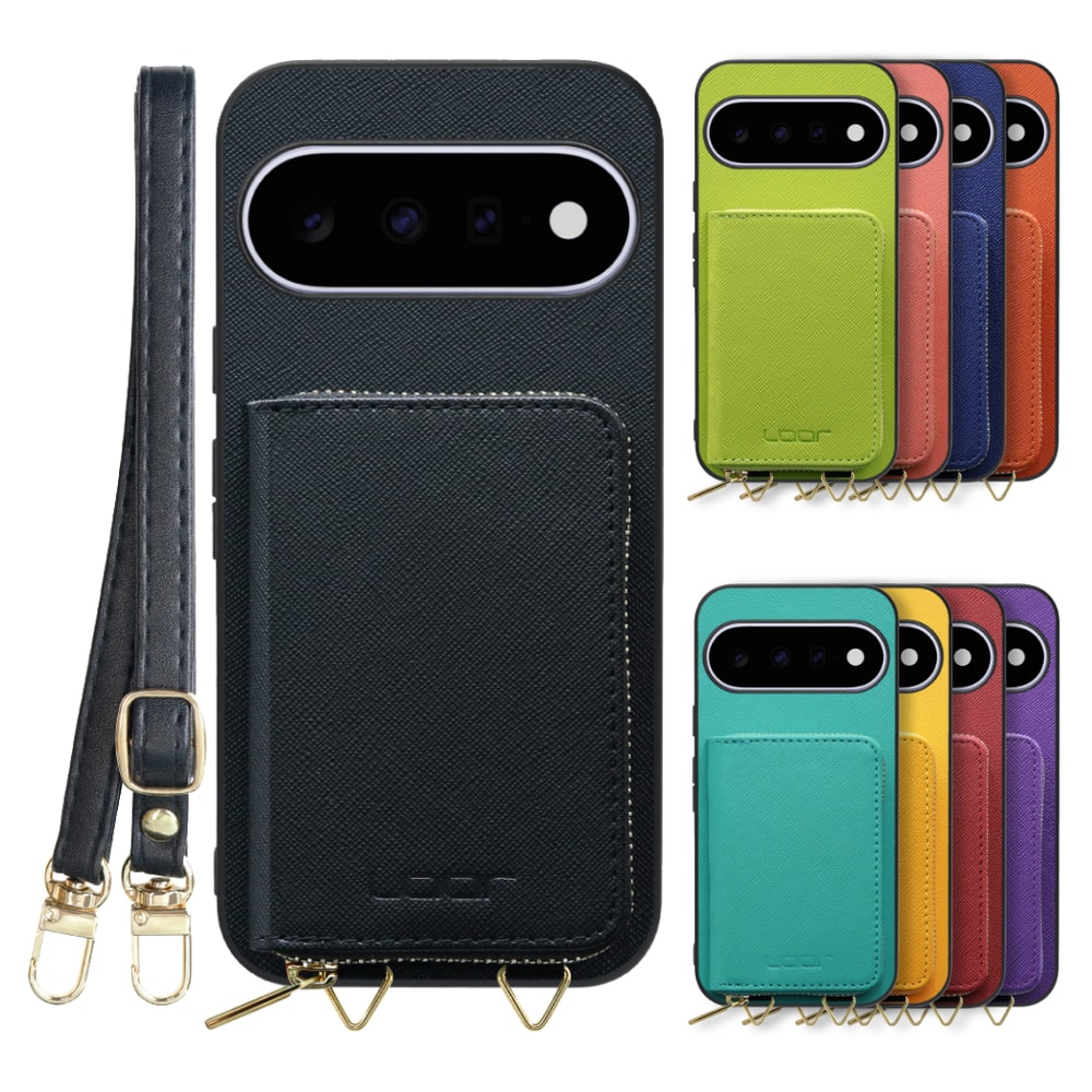 [ LOOF CASUAL-SHELL POUCH ] Google Pixel 11  ケース ショルダー スマホショルダー 背面 収納 ポーチ付き カバー スマホケース ストラップ レザー [ Google Pixel 11 ]