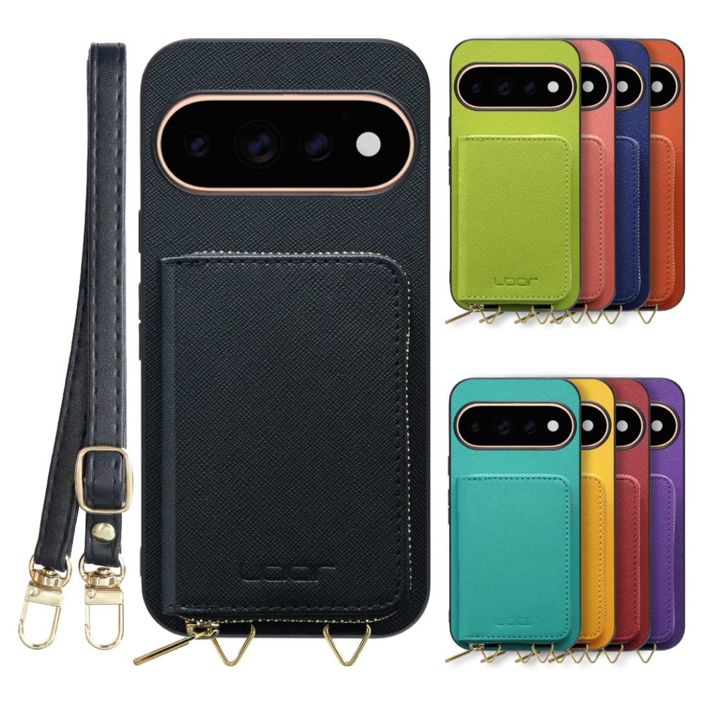 [ LOOF CASUAL-SHELL POUCH ] Google Pixel 11 Pro  ケース ショルダー スマホショルダー 背面 収納 ポーチ付き カバー スマホケース ストラップ レザー [ Google Pixel 11 Pro ]