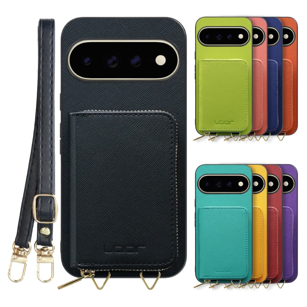 [ LOOF CASUAL-SHELL POUCH ] Google Pixel 11 Pro XL  ケース ショルダー スマホショルダー 背面 収納 ポーチ付き カバー スマホケース ストラップ レザー [ Google Pixel 11 Pro XL]