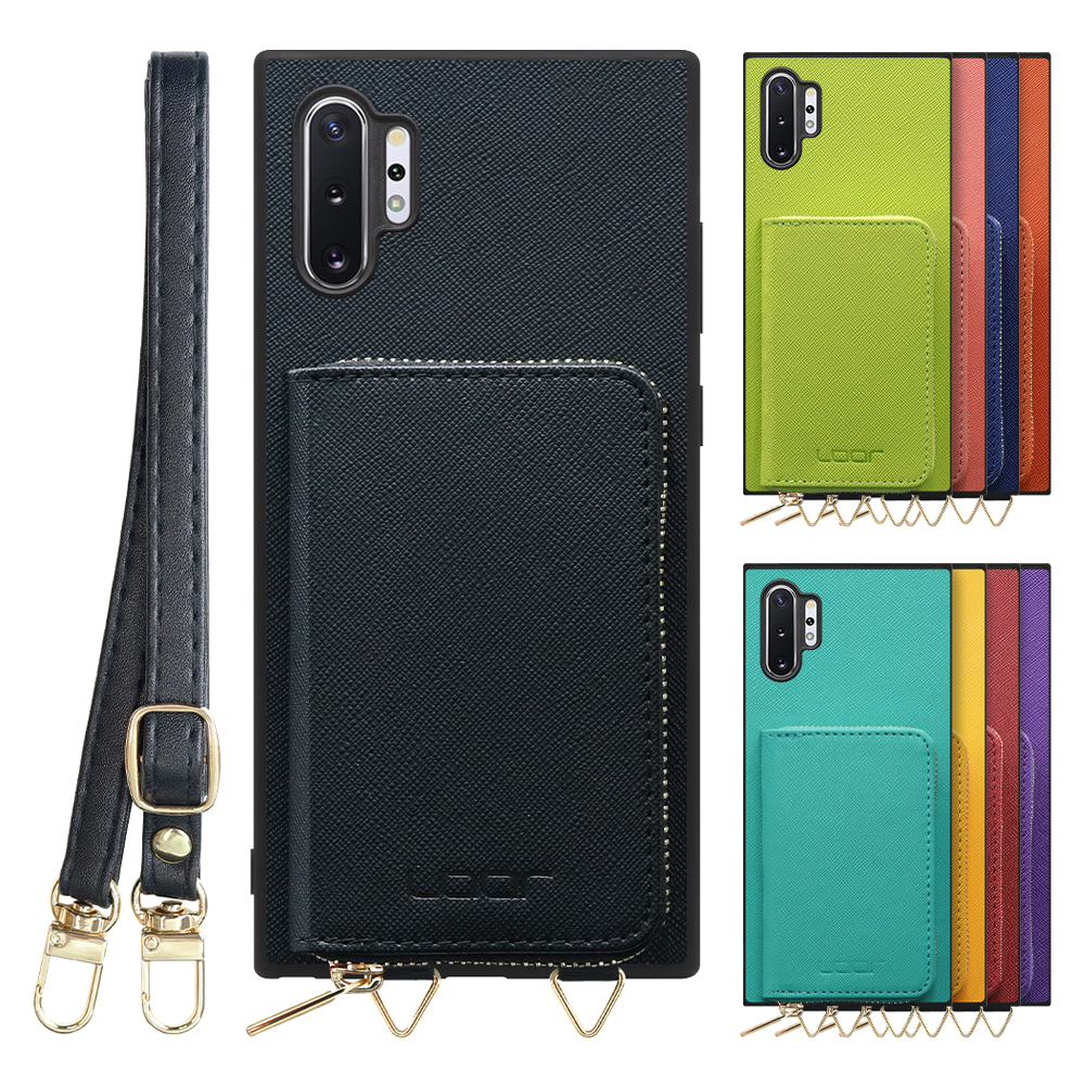 [ LOOF CASUAL-SHELL POUCH ] Galaxy Note10+ / SC-01M / SCV45 note10+ note10plus note10 plus ケース ショルダー スマホショルダー 背面 収納 ポーチ付き カバー スマホケース ストラップ レザー [ Galaxy Note10+ ]