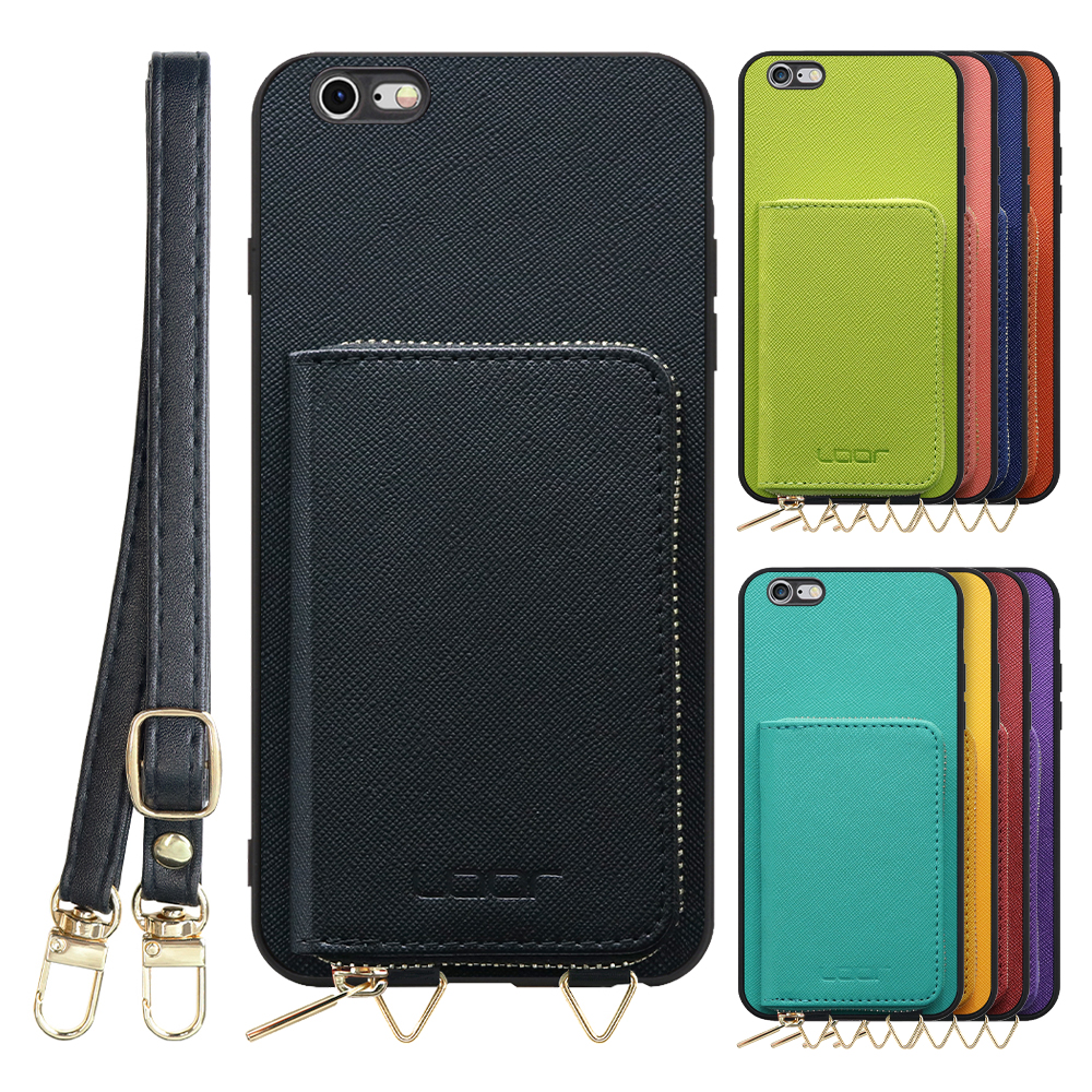 [ LOOF CASUAL-SHELL POUCH ] iPhone 6 Plus / 6s Plus iphone6plus iphone6splus 6plus 6splus ケース ショルダー スマホショルダー 背面 収納 ポーチ付き カバー スマホケース ストラップ レザー [ iPhone 6 Plus / 6s Plus ]