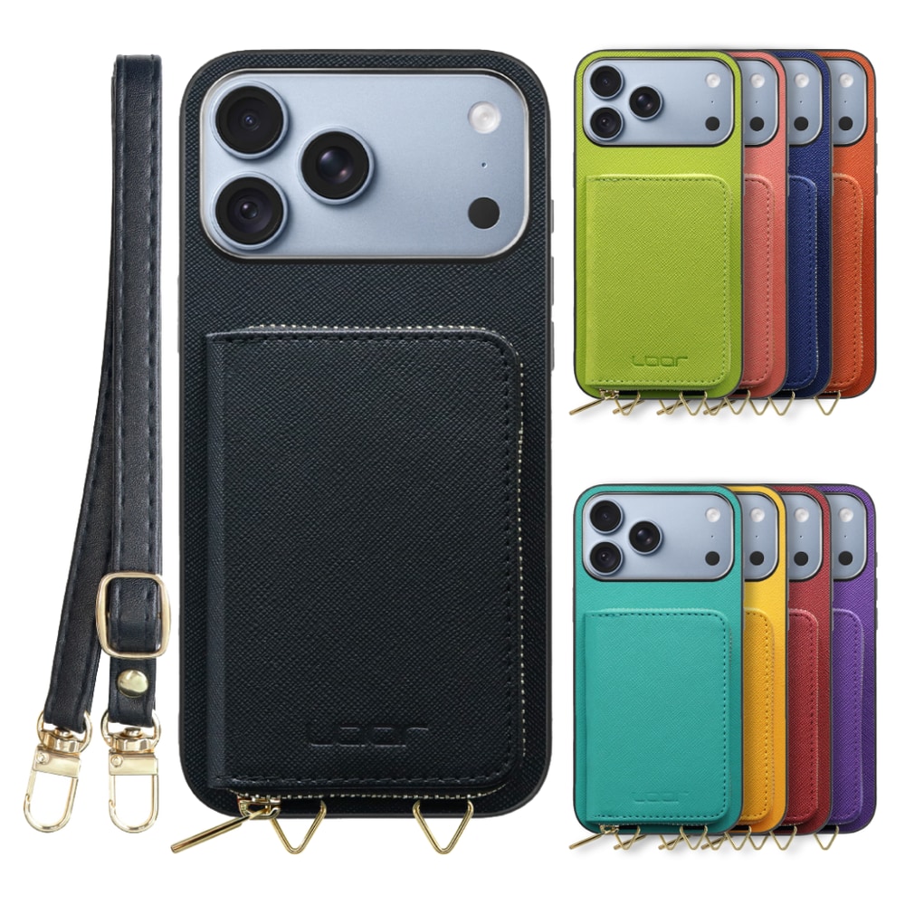 [ LOOF CASUAL-SHELL POUCH ] iPhone 18 Pro Max iPhone18 Pro Max アイフォン18 プロ マックス ケース ショルダー スマホショルダー 背面 収納 ポーチ付き カバー スマホケース ストラップ レザー [ iPhone 18 Pro Max ]