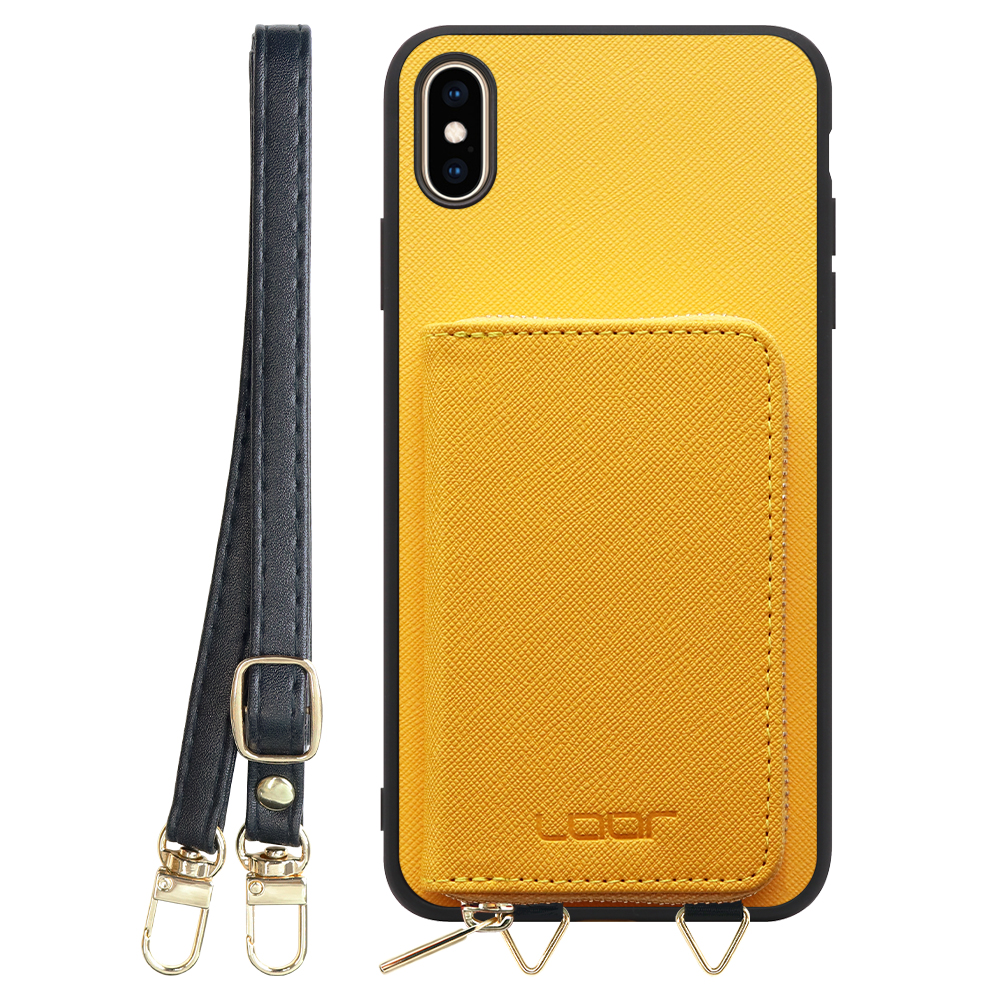 [ LOOF CASUAL-SHELL POUCH ] iPhone XS Max iPhonexsmax xsmax ケース ショルダー スマホショルダー 背面 収納 ポーチ付き カバー スマホケース ストラップ レザー [ iPhone XS Max ]