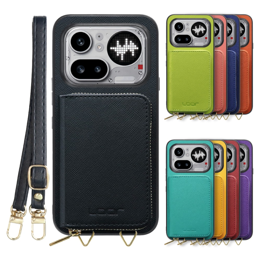 [ LOOF CASUAL-SHELL POUCH ] Nothing Phone (4a) Pro A069P ケース ショルダー スマホショルダー 背面 収納 ポーチ付き カバー スマホケース ストラップ レザー [ Nothing Phone (4a) Pro ]