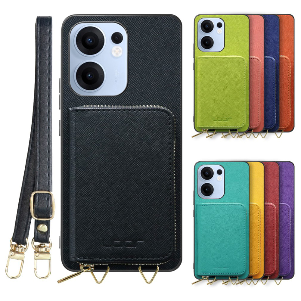 [ LOOF CASUAL-SHELL POUCH ] OPPO Reno13 A  ケース ショルダー スマホショルダー 背面 収納 ポーチ付き カバー スマホケース ストラップ レザー [ OPPO Reno13 A ]
