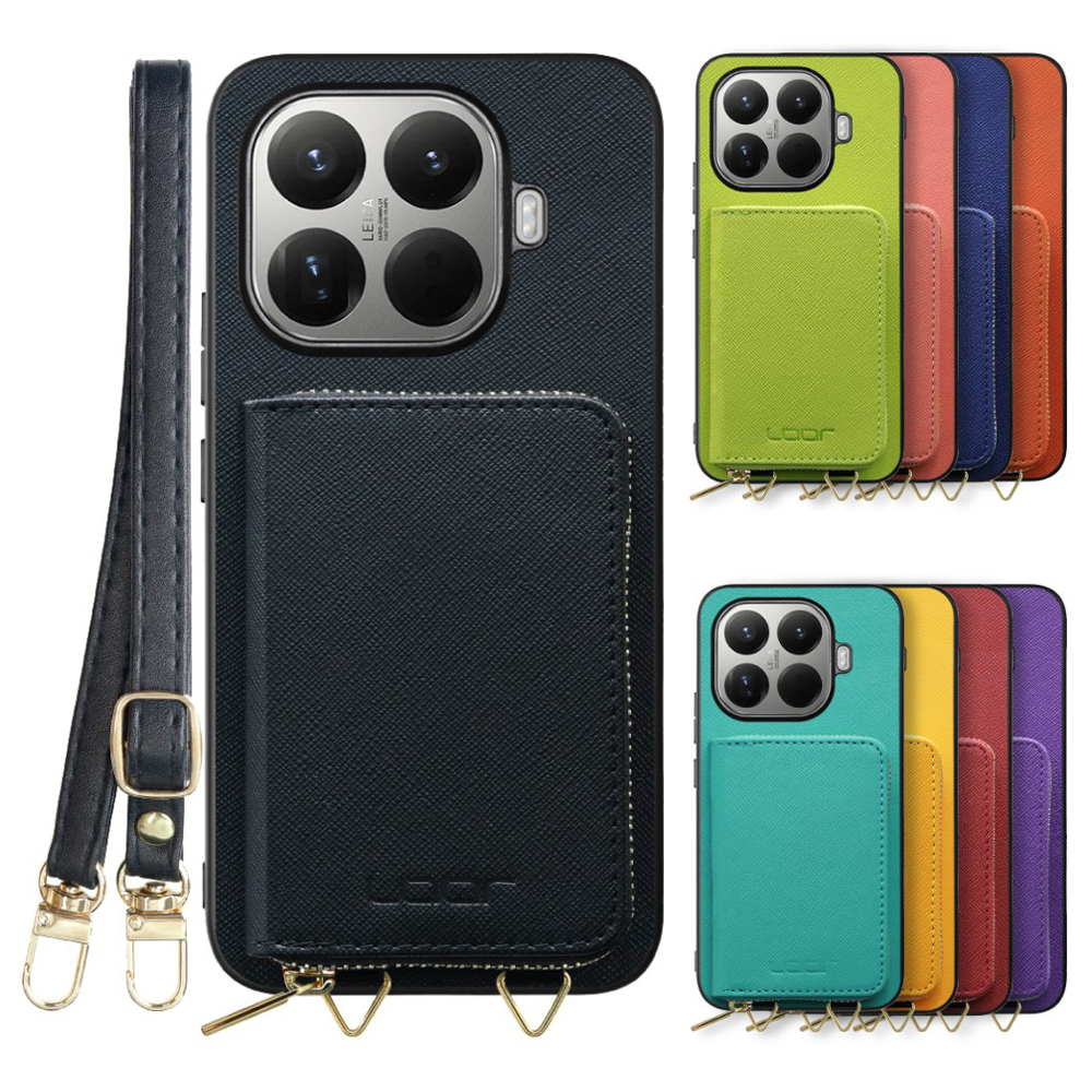 [ LOOF CASUAL-SHELL POUCH ] Xiaomi 15T Pro シャオミ 15T Pro ケース ショルダー スマホショルダー 背面 収納 ポーチ付き カバー スマホケース ストラップ レザー [ Xiaomi 15T Pro ]