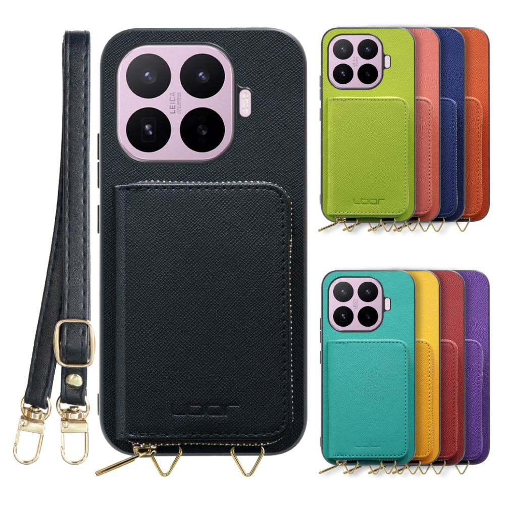 [ LOOF CASUAL-SHELL POUCH ] Xiaomi 17T シャオミ ケース ショルダー スマホショルダー 背面 収納 ポーチ付き カバー スマホケース ストラップ レザー [ Xiaomi 17T ]