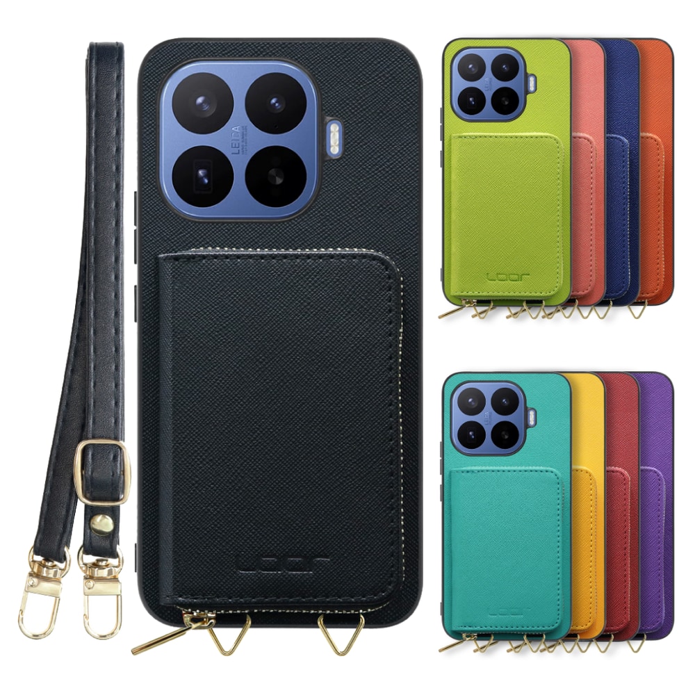 [ LOOF CASUAL-SHELL POUCH ] Xiaomi 17T Pro シャオミ ケース ショルダー スマホショルダー 背面 収納 ポーチ付き カバー スマホケース ストラップ レザー [ Xiaomi 17T Pro ]