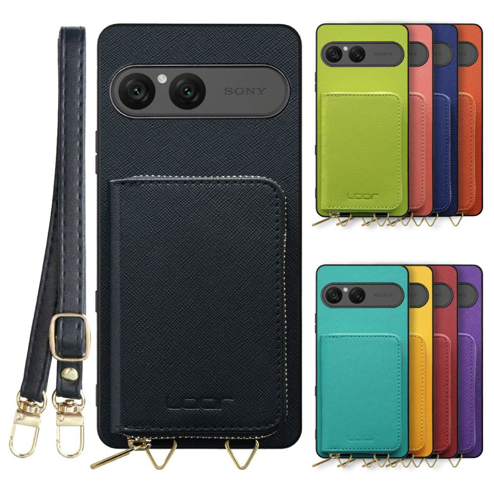 [ LOOF CASUAL-SHELL POUCH ] Xperia 10 VII エクスペリア XQ-FE44 ケース ショルダー スマホショルダー 背面 収納 ポーチ付き カバー スマホケース ストラップ レザー [ Xperia 10 VII 用 ]