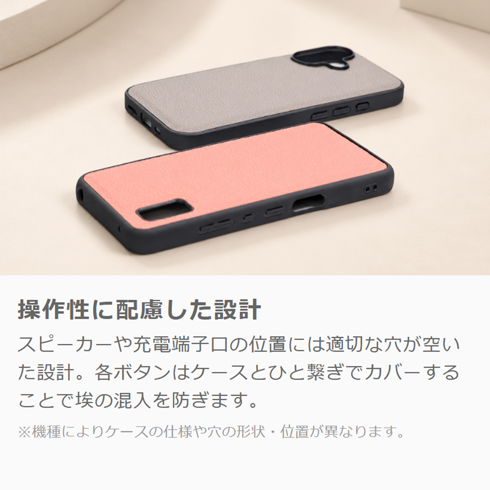 [ LOOF LUXURY-SHELL ] OPPO Reno13 A  スマホケース 本革 薄型 軽量 背面ケース ストラップホール シンプル レザーケース [ OPPO Reno13 A ]