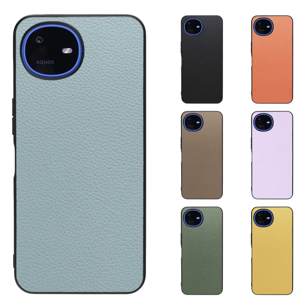[ LOOF LUXURY-SHELL ] AQUOS wish6 SH-M36 スマホケース 背面 ケース カバー ハードケース 本革 ストラップホール [ AQUOS wish6 ]