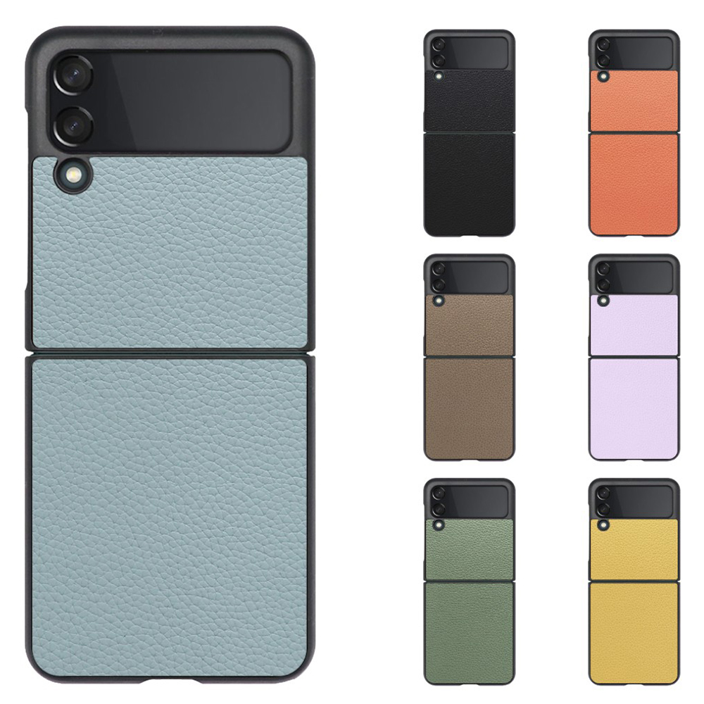 [ LOOF LUXURY-SHELL ] Galaxy Z Flip3 5G SC-54B  スマホケース 背面 ケース カバー ハードケース 本革 ストラップホール [ Galaxy Z Flip3 5G ]