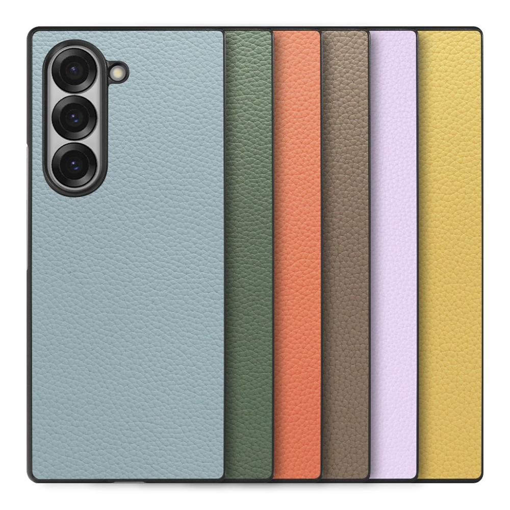 [ LOOF LUXURY-SHELL ] Galaxy Z Fold6 SC-55E スマホケース 本革 薄型 軽量 背面ケース シンプル レザーケース [ Galaxy Z Fold6 ]