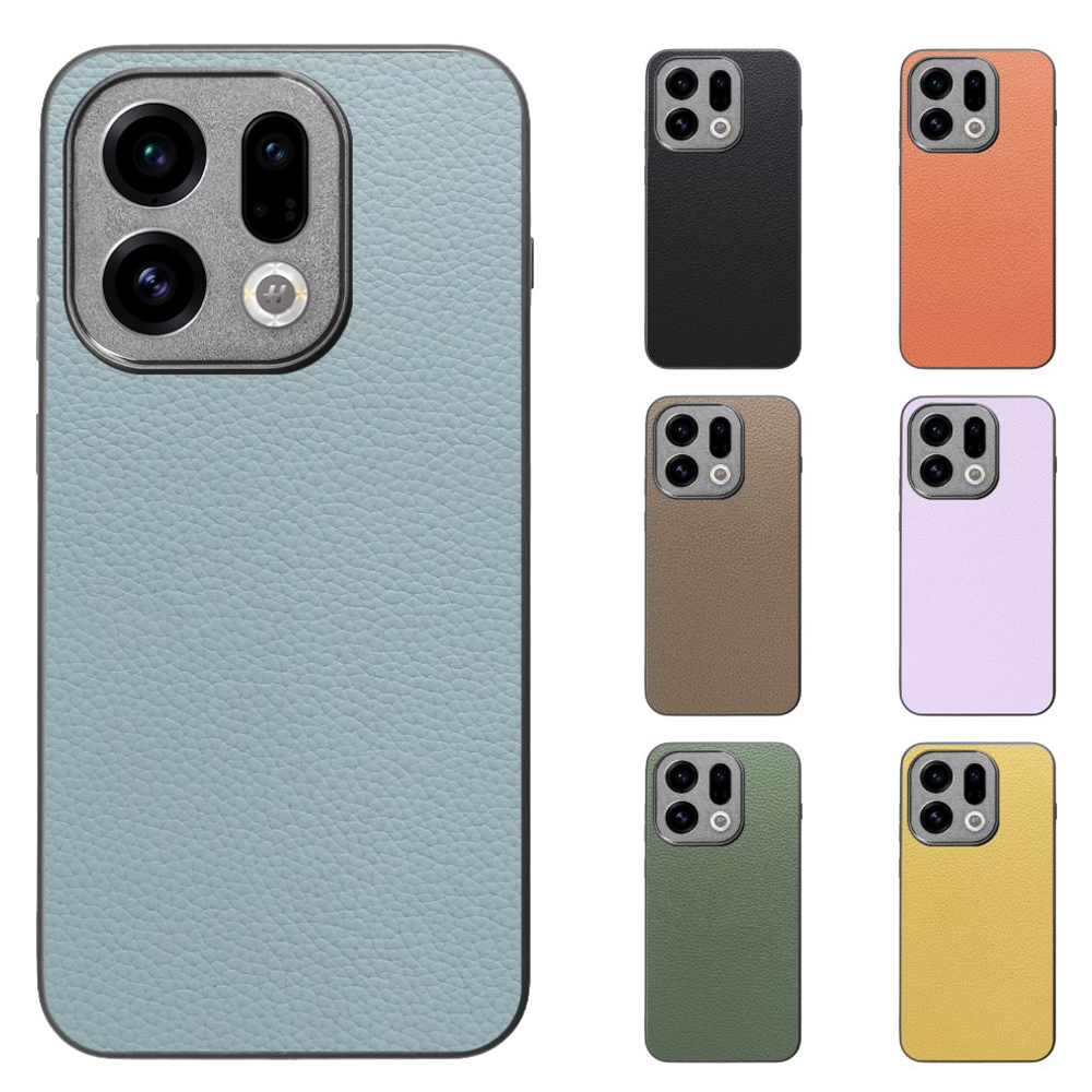 [ LOOF LUXURY-SHELL ] OPPO Find X9 OPG07 CPH2797 スマホケース 背面 ケース カバー ハードケース 本革 ストラップホール [ OPPO Find X9 ]