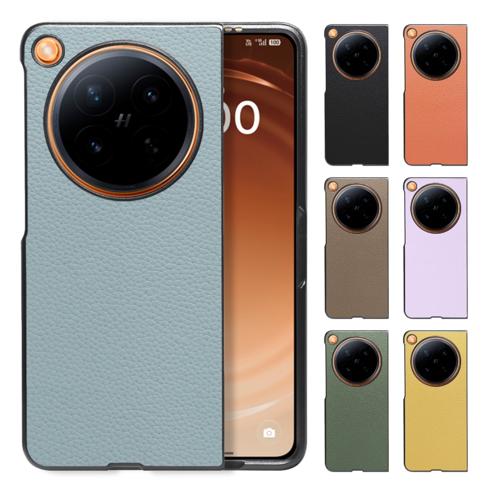 [ LOOF LUXURY-SHELL ] OPPO Find N6 CPH2765 スマホケース 背面 ケース カバー ハードケース 本革 [ OPPO Find N6 ]