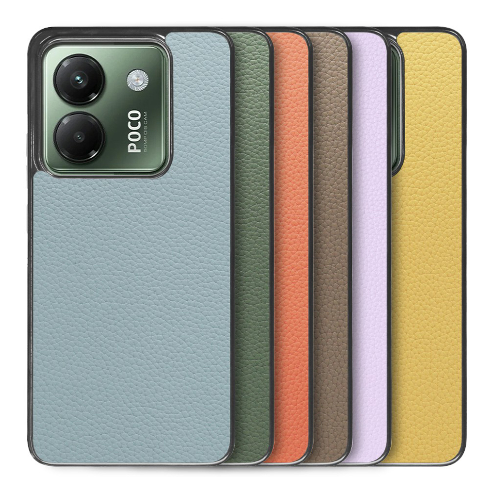 [ LOOF LUXURY-SHELL ] POCO M7 Pro 5G Xiaomi シャオミ スマホケース 背面 ケース カバー ハードケース 本革 ストラップホール [ POCO M7 Pro 5G ]