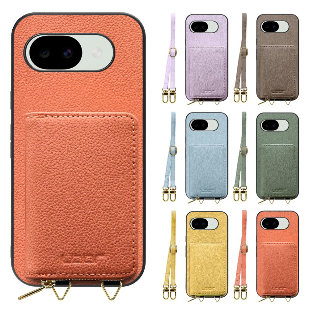 [ LOOF LUXURY-SHELL POUCH ] Google Pixel 10a グーグル ピクセル ケース ショルダー スマホショルダー 背面 収納 ポーチ付き カバー スマホケース ストラップ 本革 [ Google Pixel 10a ]