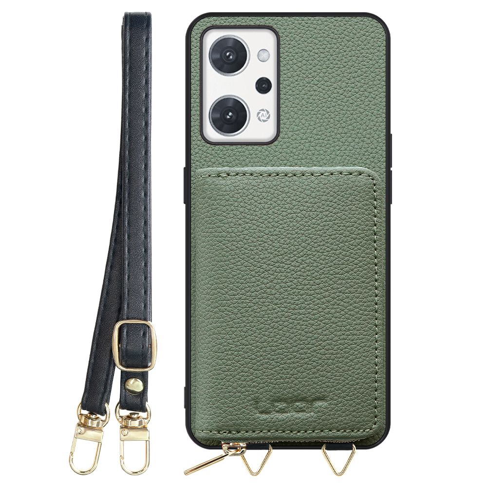 [ LOOF LUXURY-SHELL POUCH ] OPPO Reno7 A / Reno9 A OPG04 / CPH2523 reno7a reno 7a reno9a reno 9a ケース ショルダー スマホショルダー 背面 収納 ポーチ付き カバー スマホケース ストラップ 本革 [ OPPO Reno7 A / Reno9 A ]