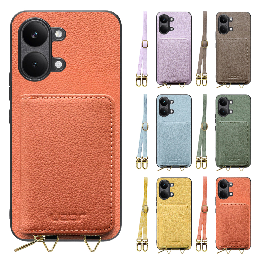 [ LOOF LUXURY-SHELL POUCH ] POCO X8 Pro Max Xiaomi シャオミ ケース ショルダー スマホショルダー 背面 収納 ポーチ付き カバー スマホケース ストラップ 本革 [ POCO X8 Pro Max ]