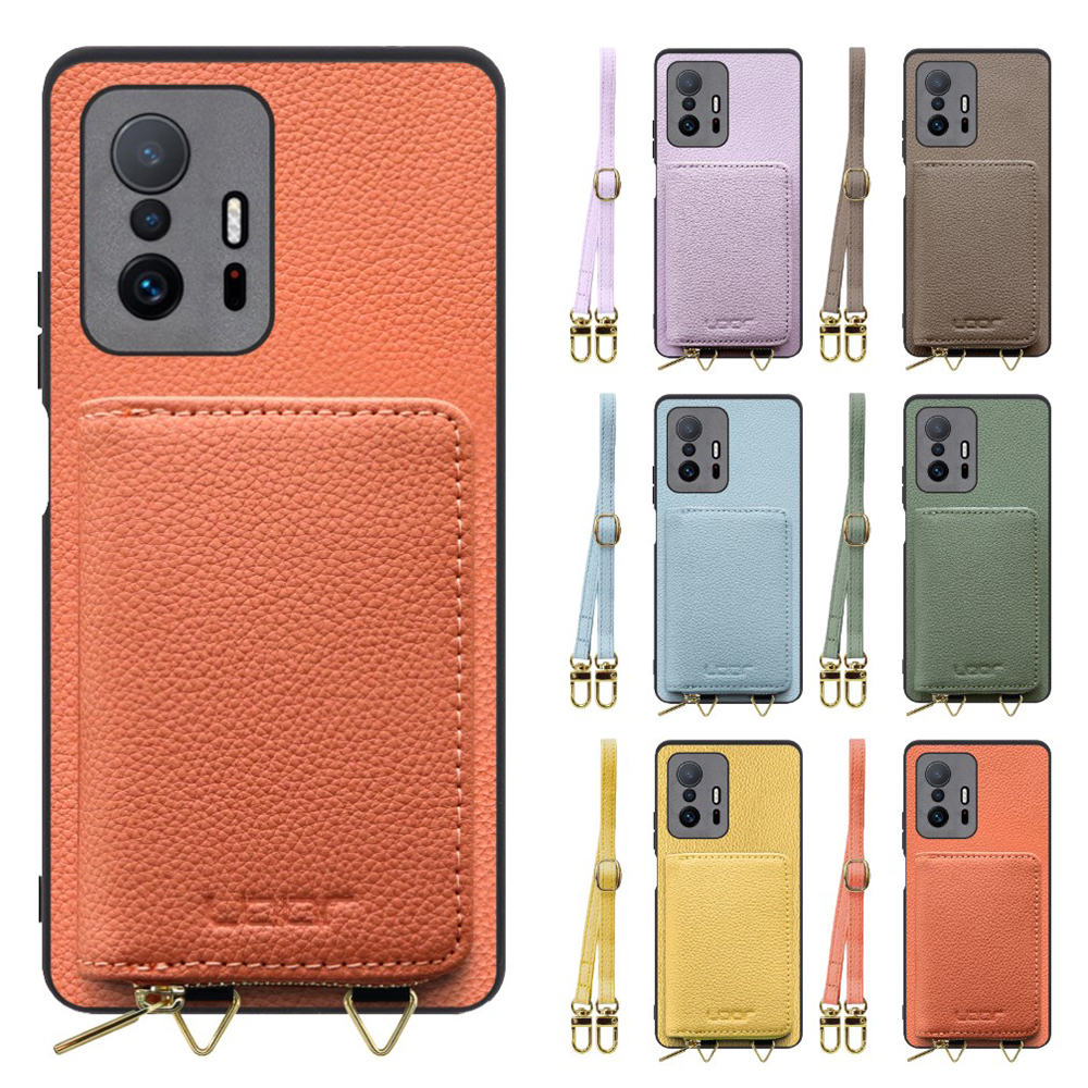 [ LOOF LUXURY-SHELL POUCH ] Xiaomi 11T / 11T Pro xiaomi11t xiaomi11tpro 11tpro プロ ケース ショルダー スマホショルダー 背面 収納 ポーチ付き カバー スマホケース ストラップ 本革 [ Xiaomi 11T / 11T Pro ]