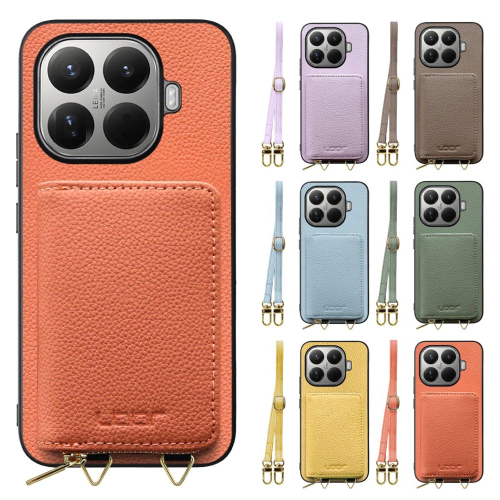 [ LOOF LUXURY-SHELL POUCH ] Xiaomi 15T Pro シャオミ 15T Pro ケース ショルダー スマホショルダー 背面 収納 ポーチ付き カバー スマホケース ストラップ 本革 [ Xiaomi 15T Pro ]