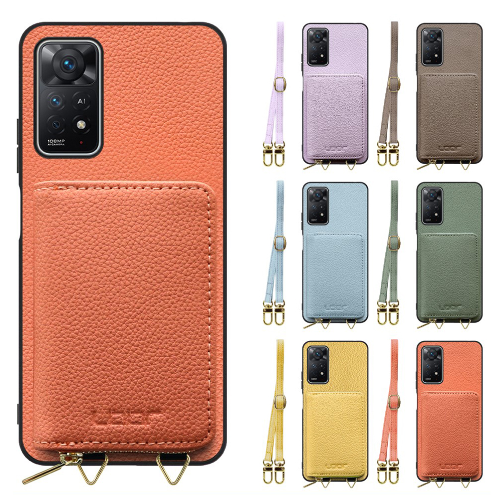 [ LOOF LUXURY-SHELL POUCH ] Xiaomi Redmi Note 11 Pro 5G redminote11pro5g note11pro 11pro ケース ショルダー スマホショルダー 背面 収納 ポーチ付き カバー スマホケース ストラップ 本革 [ Redmi Note 11 Pro 5G ]