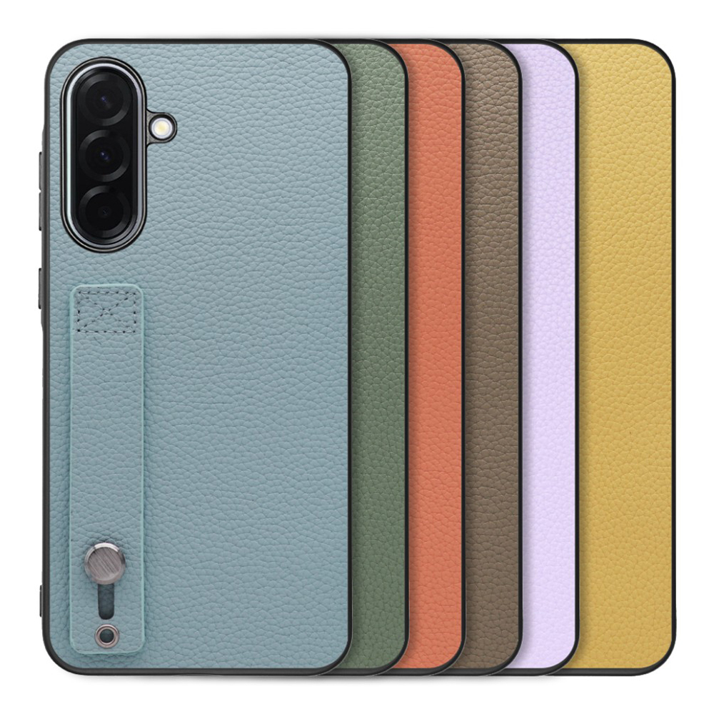 [ LOOF HOLD-SHELL ] Galaxy A36 5G SC-54F スマホケース 背面 ケース カバー ハードケース 背面ベルト 本革 ストラップホール [ Galaxy A36 5G ]
