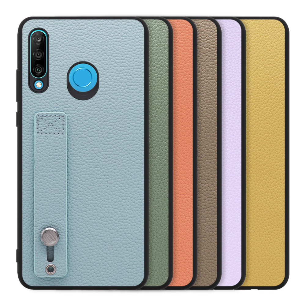 [ LOOF HOLD-SHELL ] HUAWEI P30 lite / P30 lite Premium p30lite p30litepremium スマホケース 背面 ケース カバー ハードケース 背面ベルト 本革 ストラップホール [ HUAWEI P30 lite / lite Premium ]