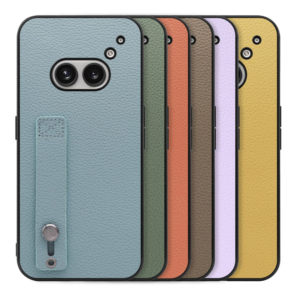 [ LOOF HOLD-SHELL ] Nothing Phone (2a)  スマホケース 背面 ケース カバー ハードケース 背面ベルト 本革 ストラップホール [ Nothing Phone (2a) ]