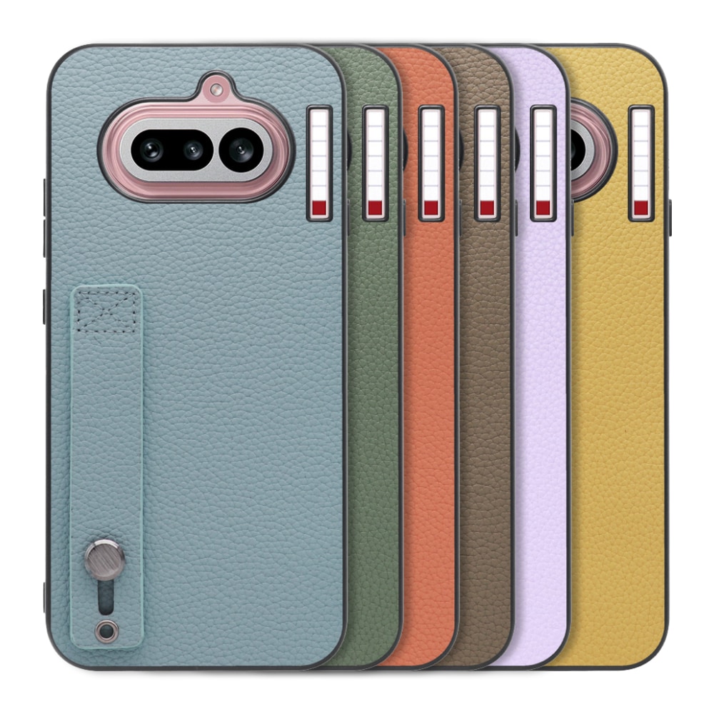 [ LOOF HOLD-SHELL ] Nothing Phone (4a) A069 スマホケース 背面 ケース カバー ハードケース 背面ベルト 本革 ストラップホール [ Nothing Phone (4a) ]