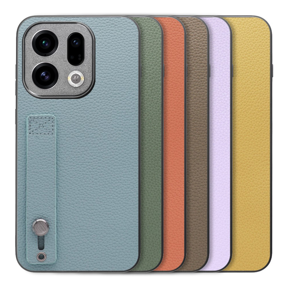 [ LOOF HOLD-SHELL ] OPPO Find X9 OPG07 CPH2797 スマホケース 背面 ケース カバー ハードケース 背面ベルト 本革 ストラップホール [ OPPO Find X9 ]