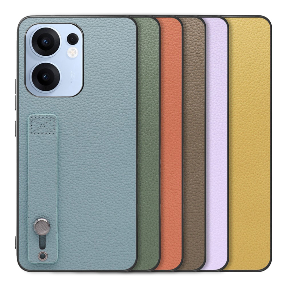[ LOOF HOLD-SHELL ] OPPO Reno13 A  スマホケース 背面 ケース カバー ハードケース 背面ベルト 本革 ストラップホール [ OPPO Reno13 A ]