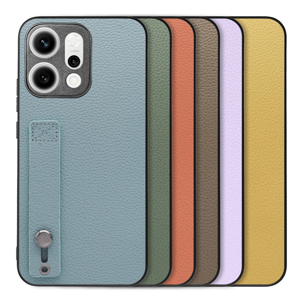 [ LOOF HOLD-SHELL ] OPPO Reno14 5G  スマホケース 背面 ケース カバー ハードケース 背面ベルト 本革 ストラップホール [ OPPO Reno14 5G ]