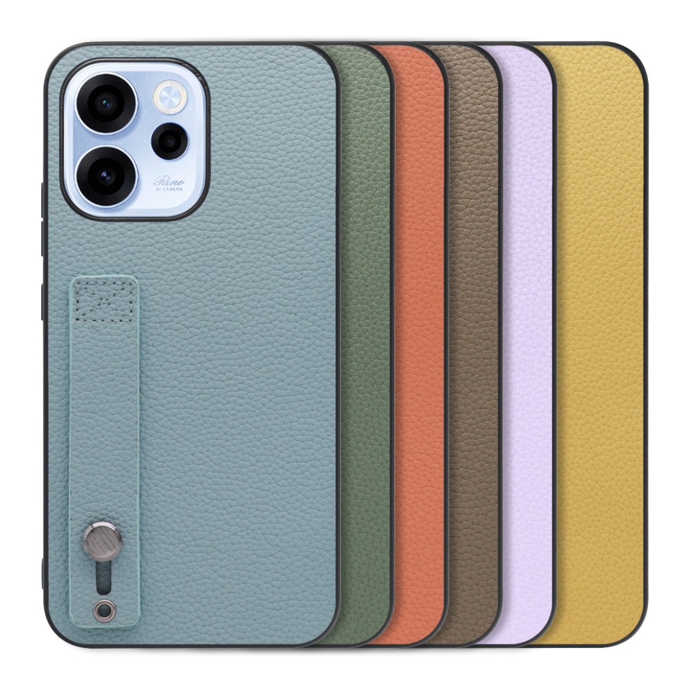 [ LOOF HOLD-SHELL ] OPPO Reno15 A CPH2801 A601OP スマホケース 背面 ケース カバー ハードケース 背面ベルト 本革 ストラップホール [ OPPO Reno15 A ]